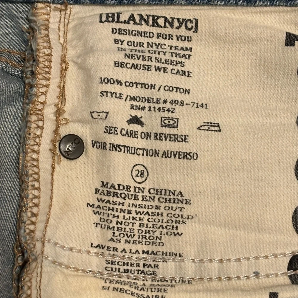 Blank NYC Light Blue Denim Jeans